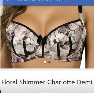 Floral Shimmer Bra